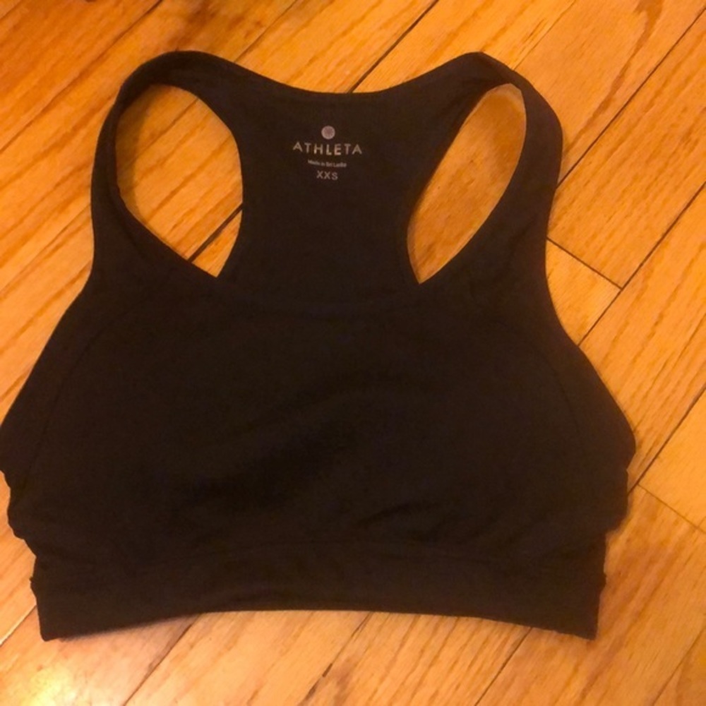🌸ATHLETA SPORTS BRA XXS - BLACK 🌸 VGUC - Picture 1 of 6